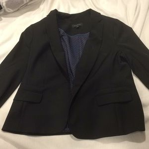 Talbots Black & Navy Jacket size 14